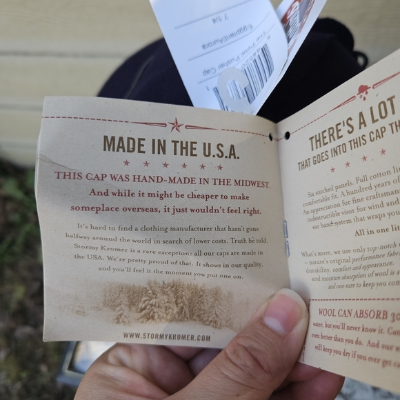 NWT Stormy Kromer the Petal Pusher Hat Eggplant/Aurora size 7 1/4 - Picture 14 of 15